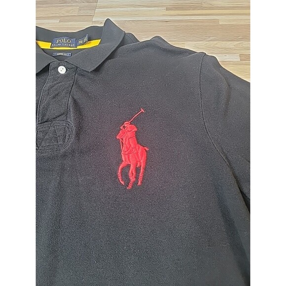 Polo Ralph Lauren Mens XXL Black Polo Shirt County Riders‎ & Jockey Club - Picture 4 of 15